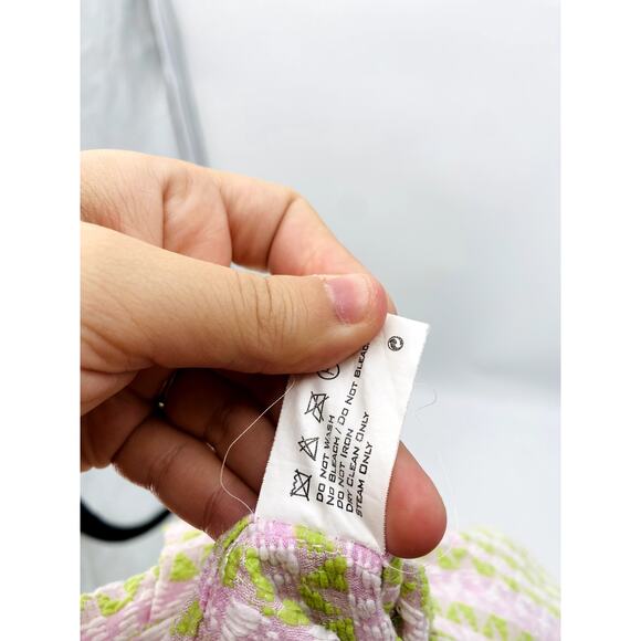 razan alazzouni pink & green Wide Leg pants - Picture 5 of 5